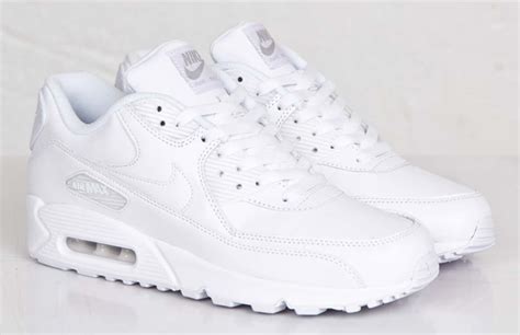 wit leren nike air max|White Air Max 90 Shoes (15) .